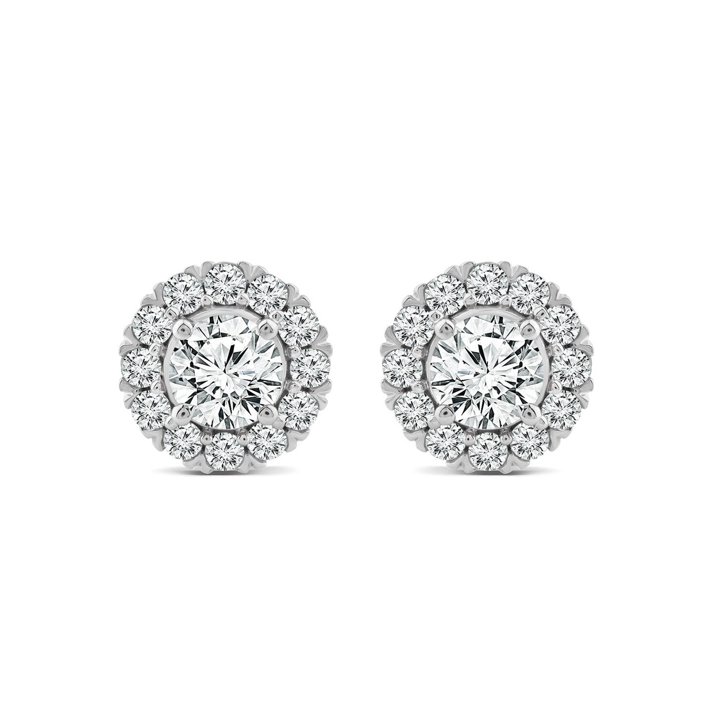 1.50ct Lab Grown Diamond Stud Earrings in 18K White Gold