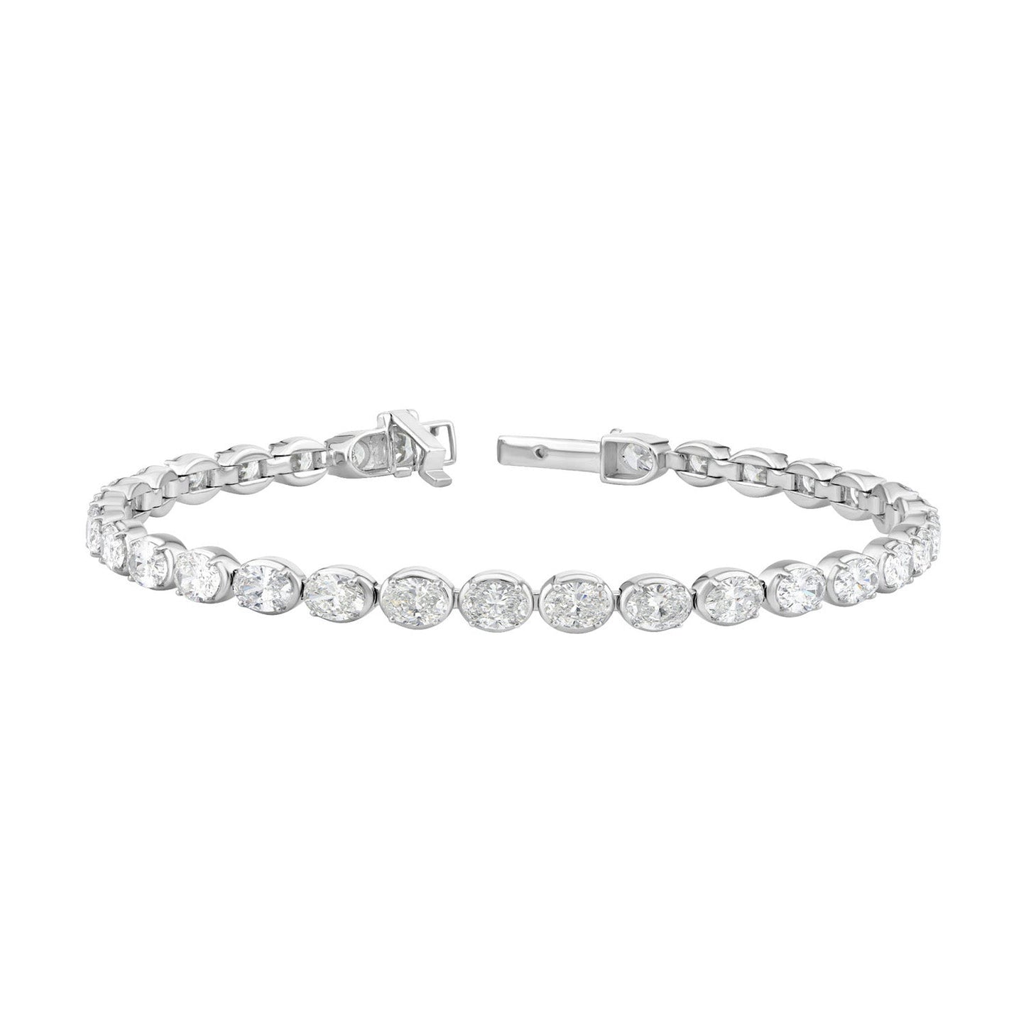 7.75ct Lab Grown Diamond Bracelet in 18K White Gold
