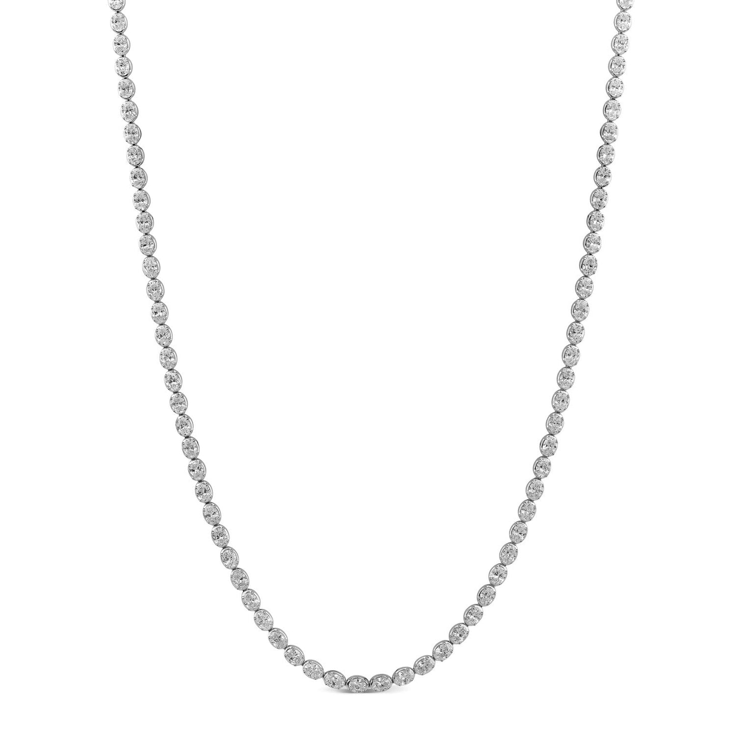 9.60ct Lab Grown Diamond Necklace in 18K White Gold
