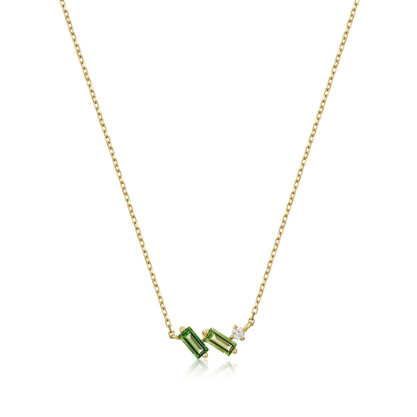 Ania Haie 14kt Gold Tourmaline and White Sapphire Necklace