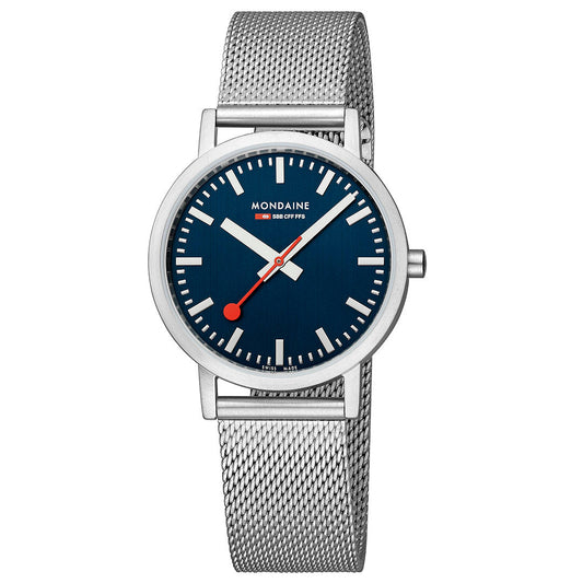 Mondaine Official Swiss Railways Classic Deep Blue 36mm Watch