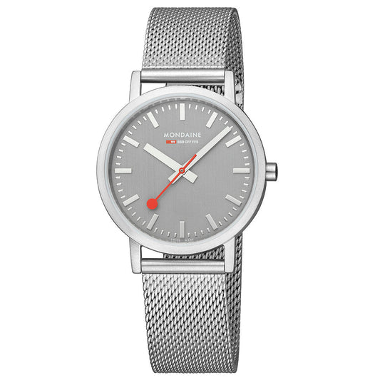 Mondaine Official Swiss Railways Classic Grey 36mm Watch