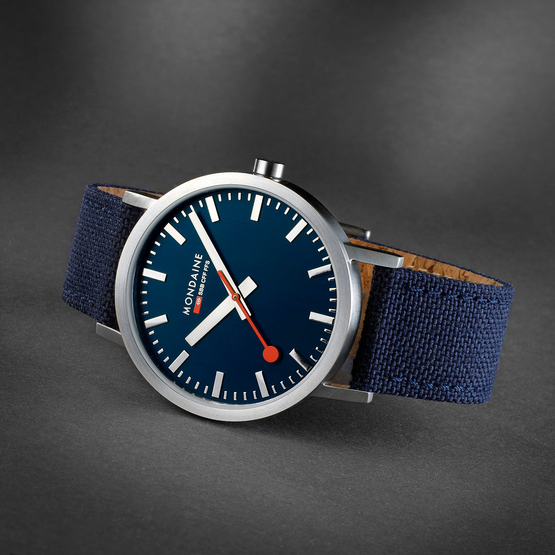 Mondaine Official Swiss Railways Classic Deep Blue 40mm Watch