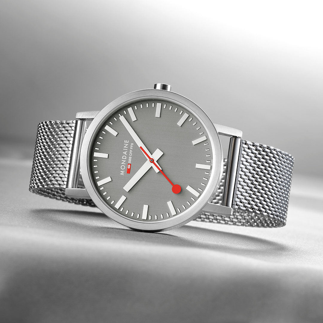 Mondaine Official Swiss Railways Classic Grey 40mm Watch