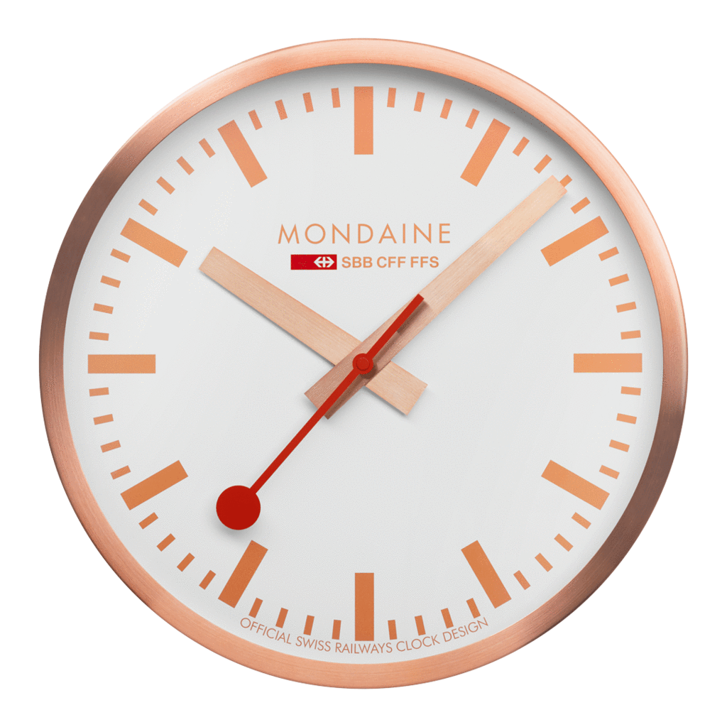 Mondaine Official Copper Pure Wall Clock 40cm