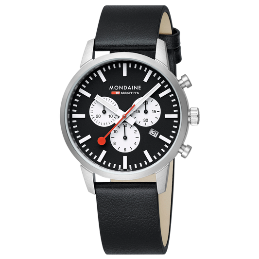 Mondaine Official Swiss Railways Neo Chronograph Super-LumiNovaB. 41mm Watch