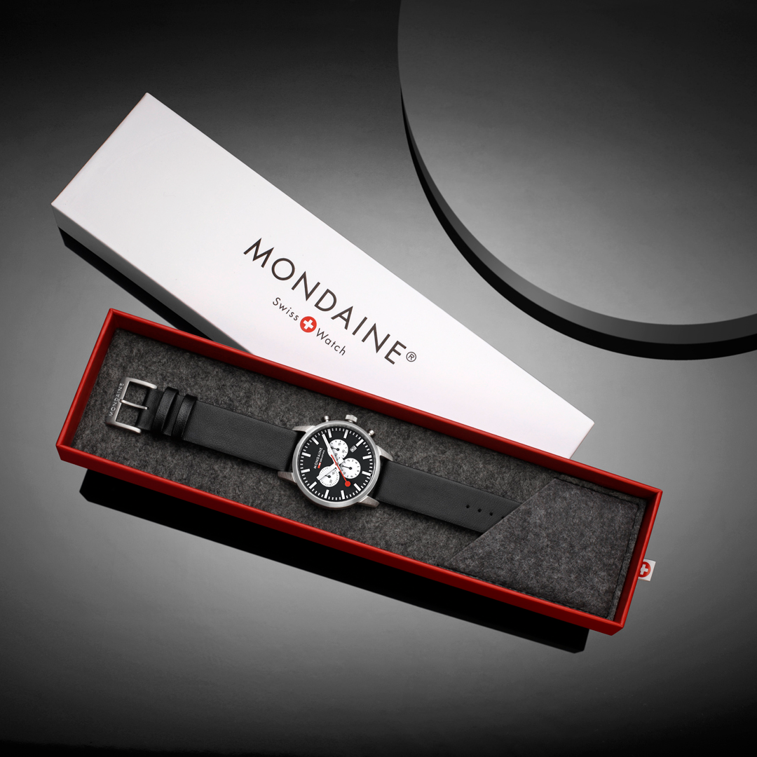 Mondaine Official Swiss Railways Neo Chronograph Super-LumiNovaB. 41mm Watch