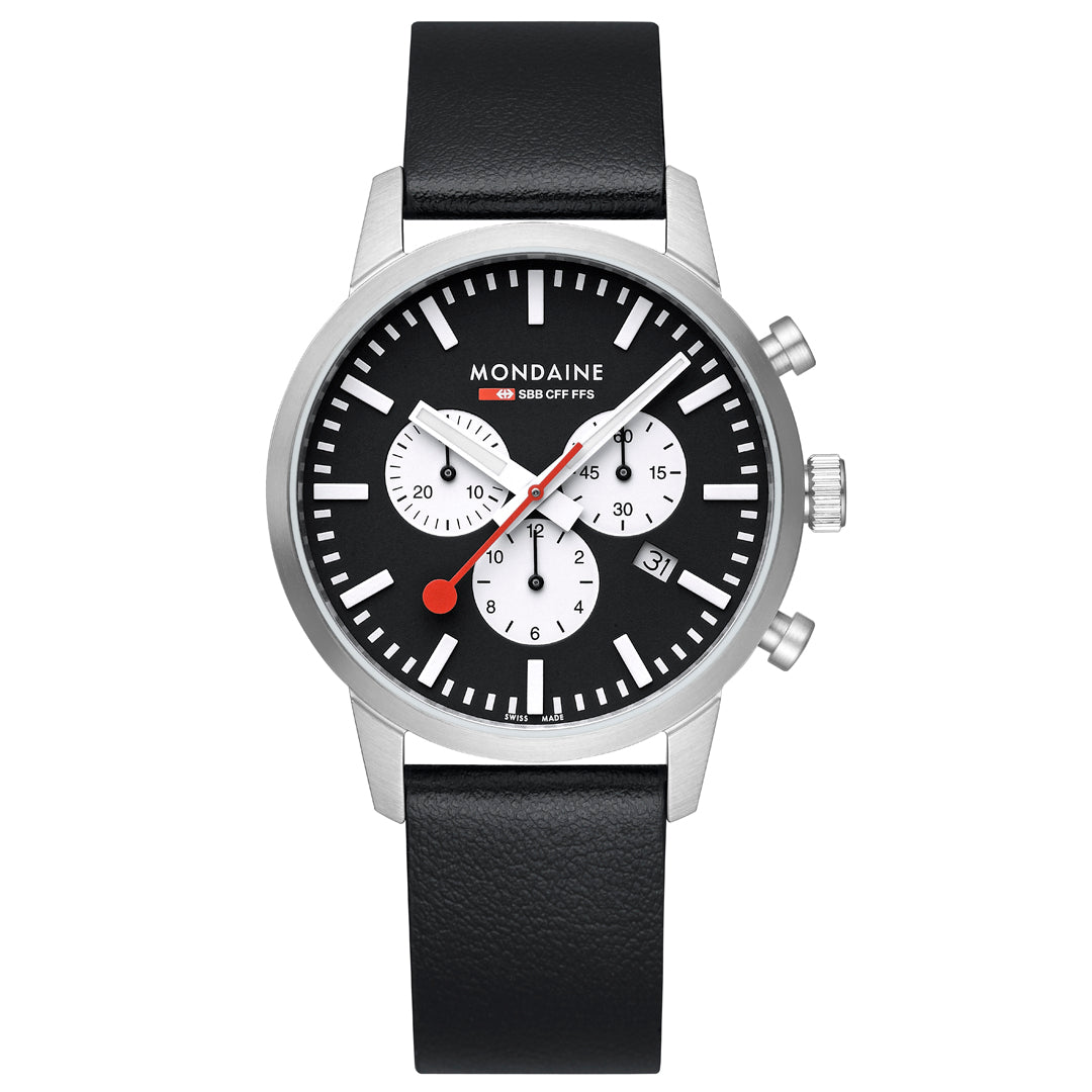 Mondaine Official Swiss Railways Neo Chronograph Super-LumiNovaB. 41mm Watch