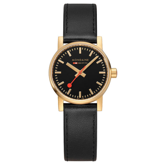 Mondaine Official evo2 30mm Golden Stainless Steel watch