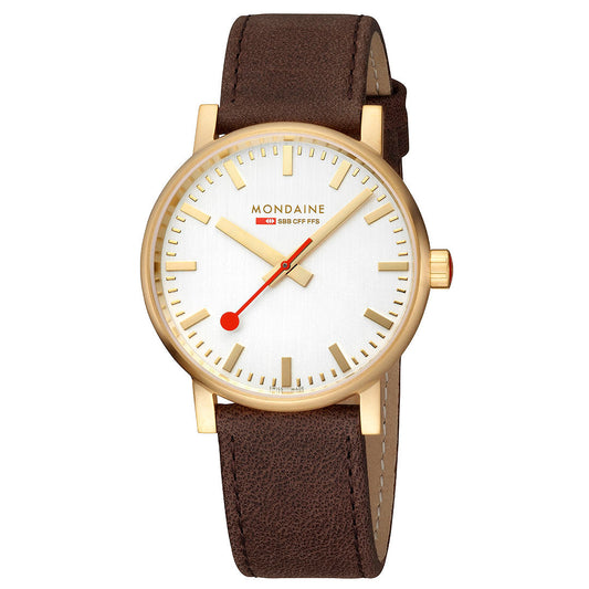 Mondaine Official evo2 40mm Golden Stainless Steel watch