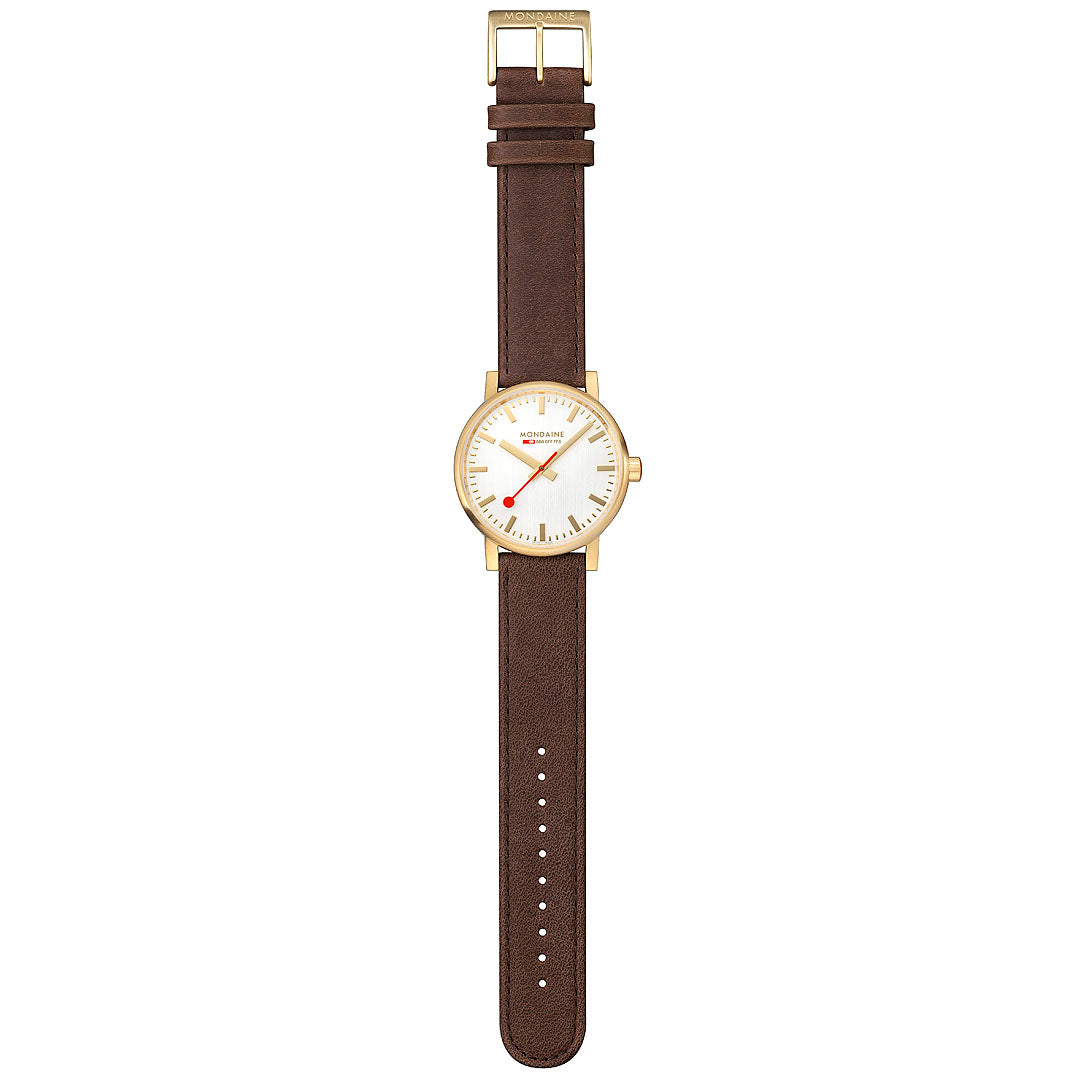 Mondaine Official evo2 40mm Golden Stainless Steel watch