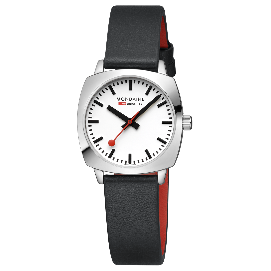 Mondaine Official Swiss Railways Petite Cushion 31mm Vegan Leather Watch