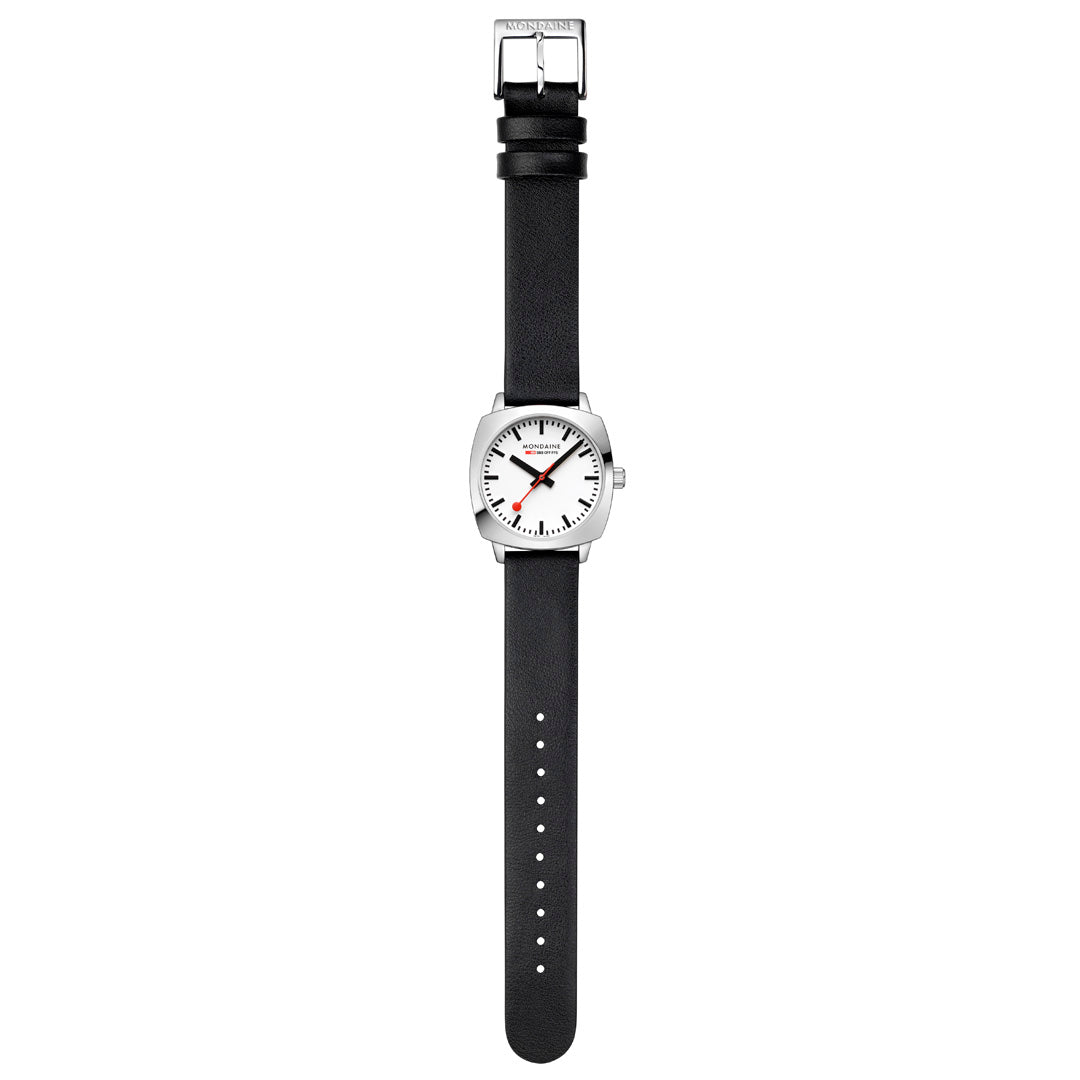 Mondaine Official Swiss Railways Petite Cushion 31mm Vegan Leather Watch