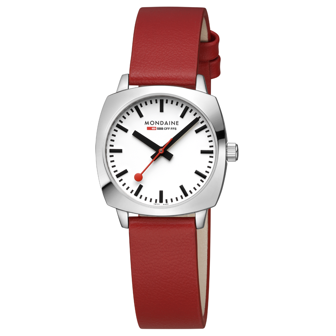 Mondaine Official Swiss Railways Petite Cushion 31mm Vegan Leather Watch