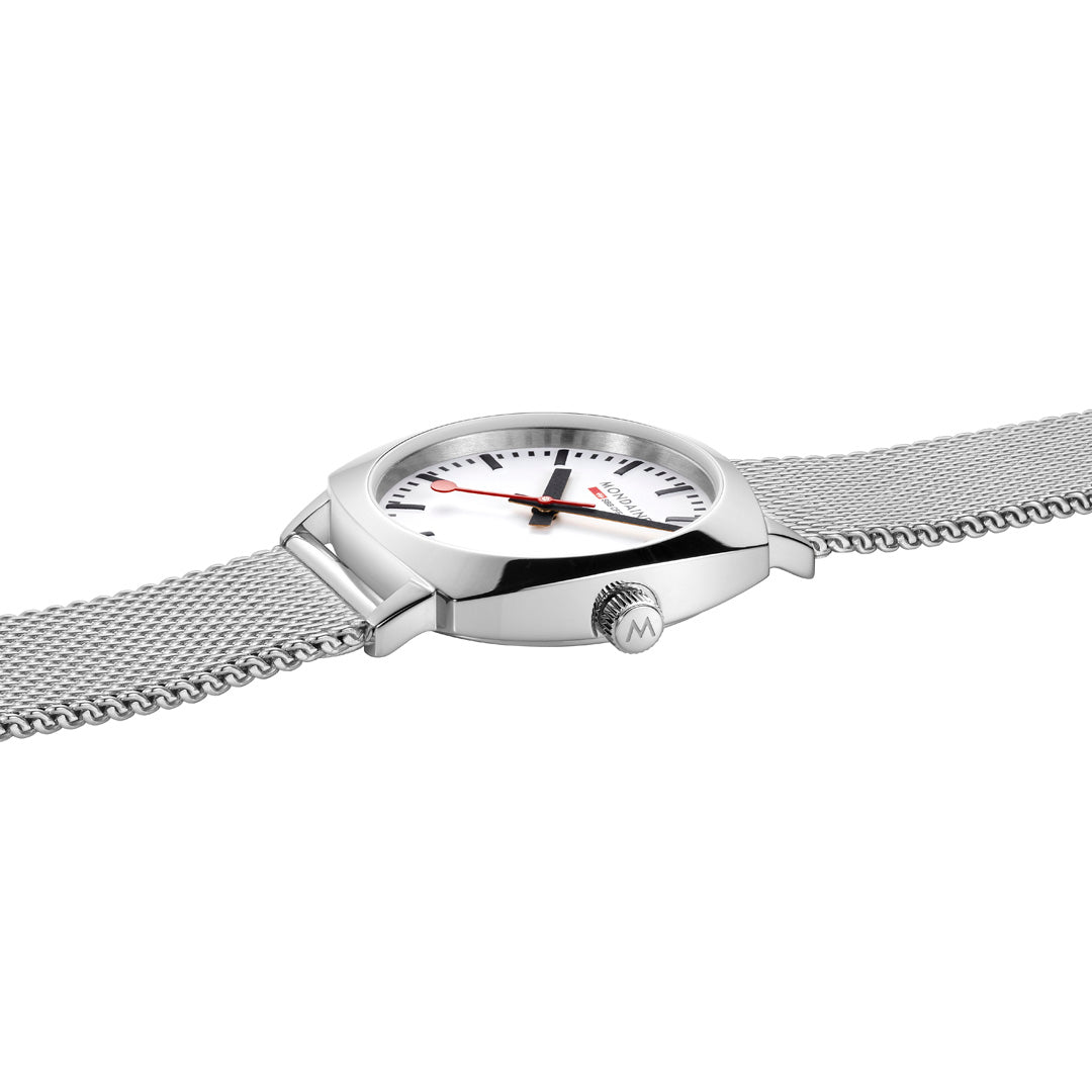 Mondaine Official Swiss Railways Petite Cushion 31mm Stainless Steel Watch