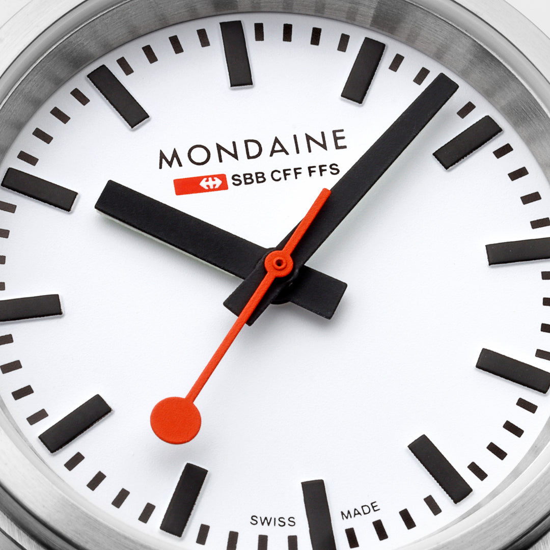 Mondaine Official Swiss Railways Stop2Go Automatic BackLight 34mm Watch