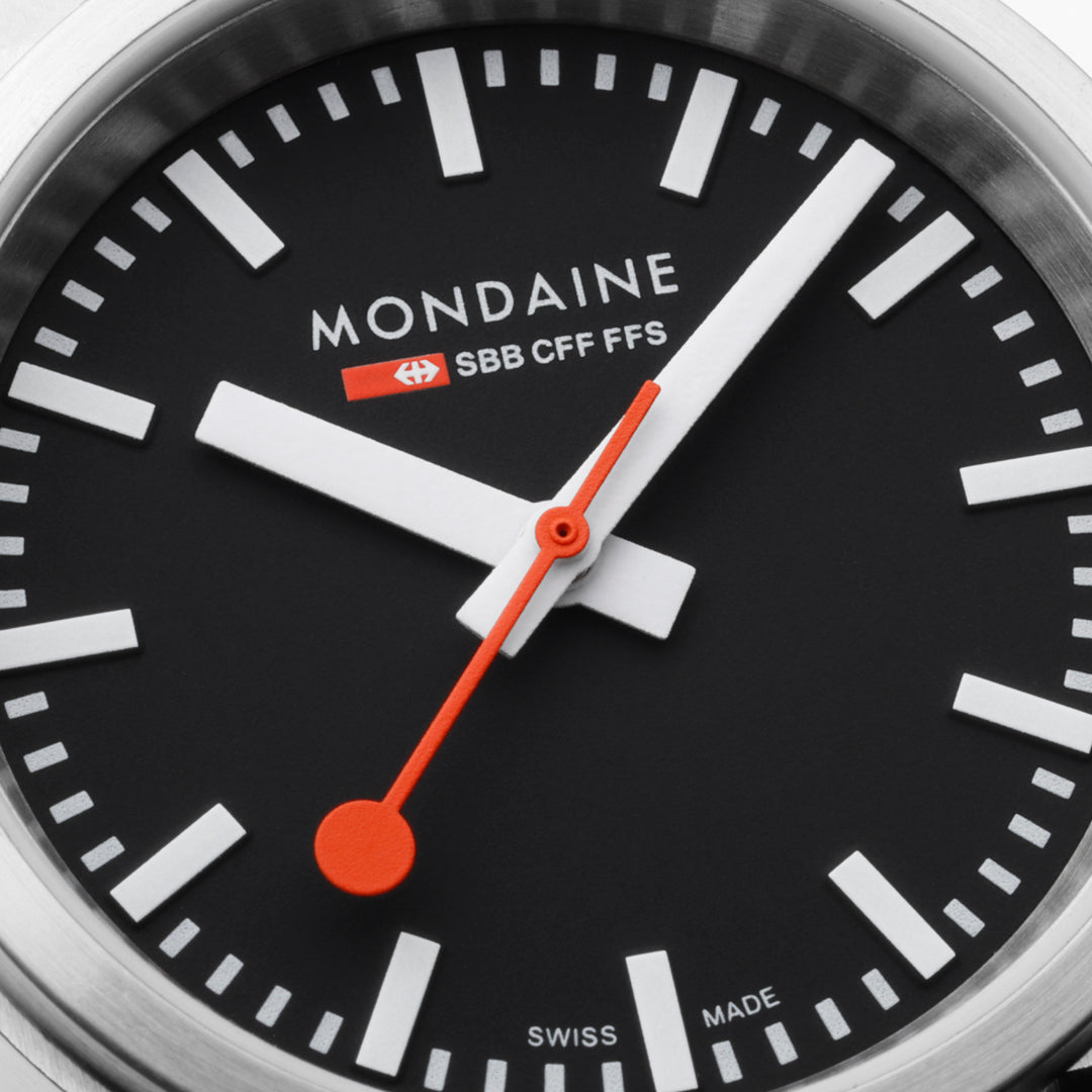 Mondaine Official Swiss Railways Stop2Go Automatic Super-LumiNovaB. 34mm Watch