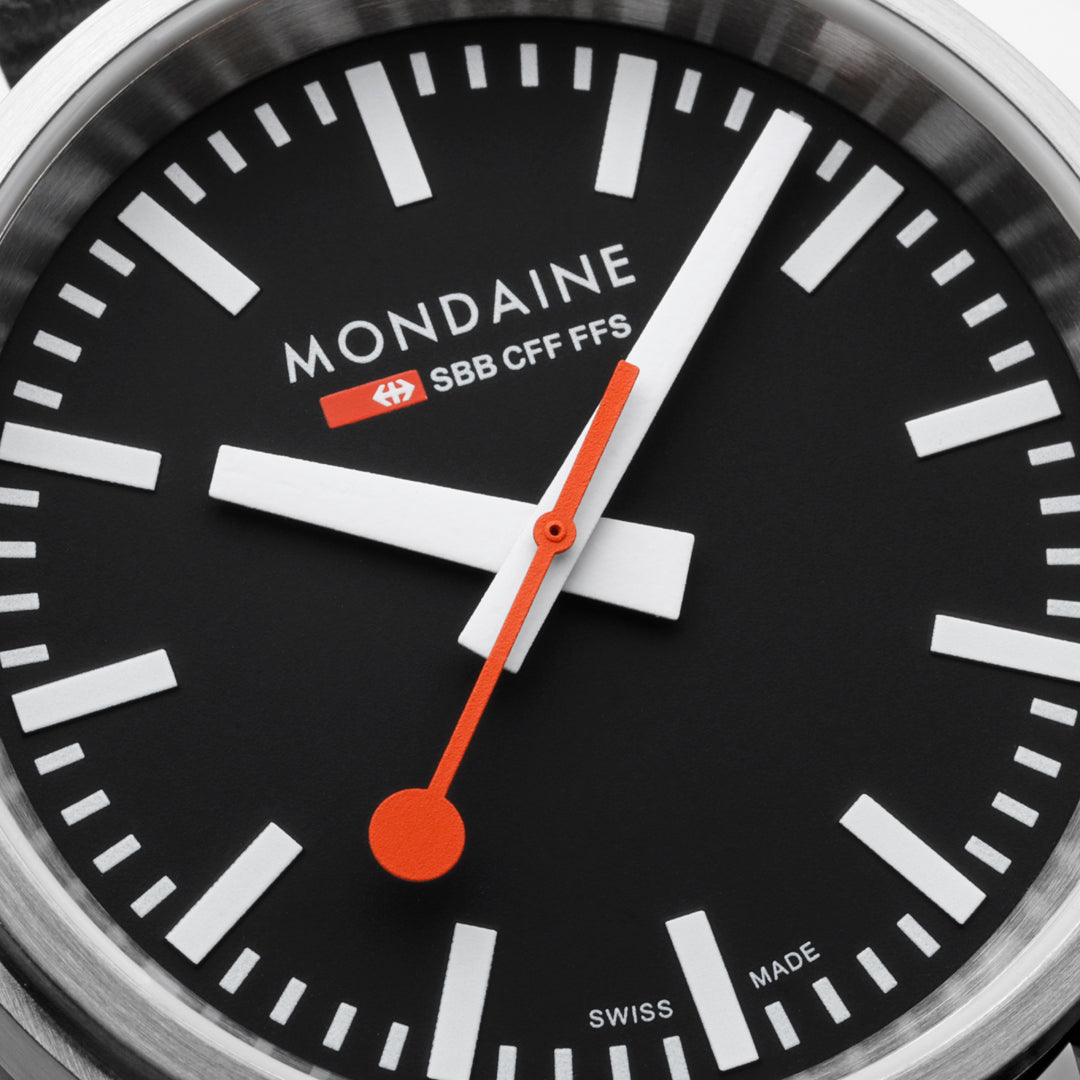 Mondaine Official Swiss Railways Stop2Go Automatic Super-LumiNovaB. 41mm Watch