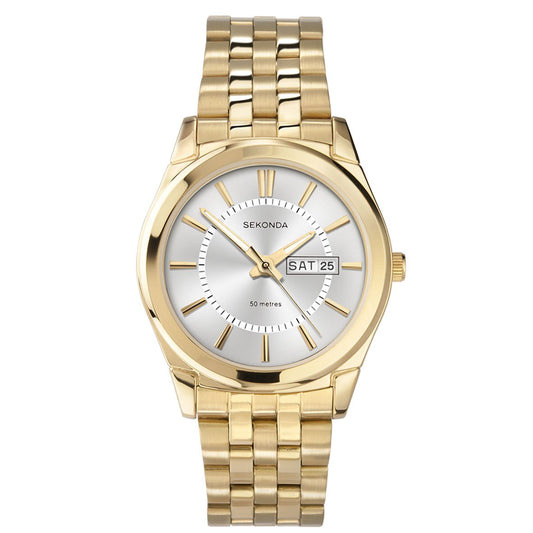 Sekonda Men's Classic Gold Plated Bracelet Watch