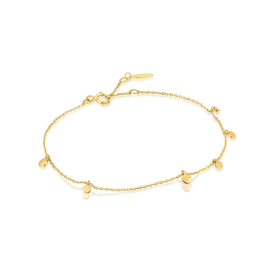 Ania Haie 14kt Gold Mixed Disc Bracelet