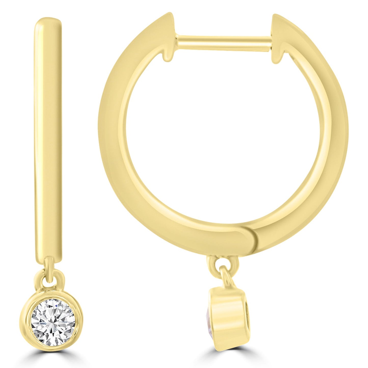 Diamond Fashion Earrings with 0.15ct Diamonds in 9K Yellow Gold