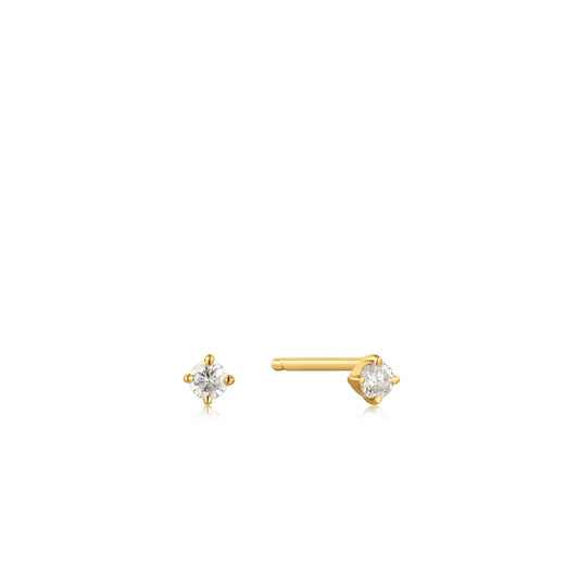 Ania Haie 14kt Gold Natural Diamond Stud Earrings