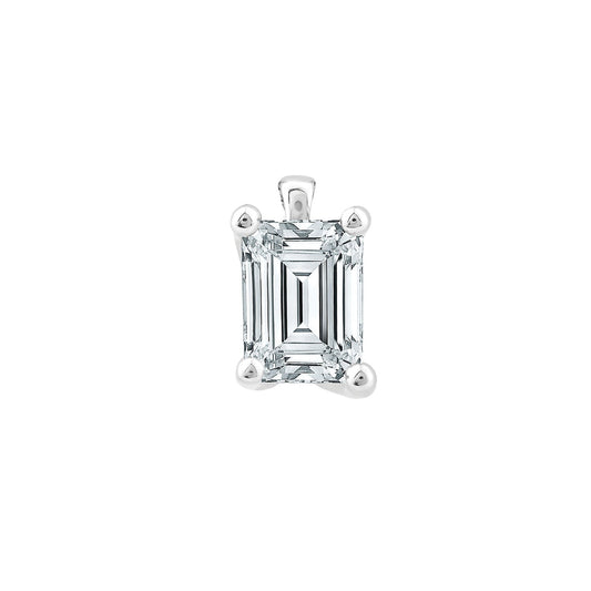 1.00ct Lab Grown Diamond Pendant in 18K White Gold