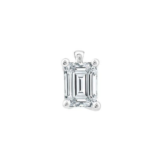 0.70ct Lab Grown Diamond Pendant in 18K White Gold