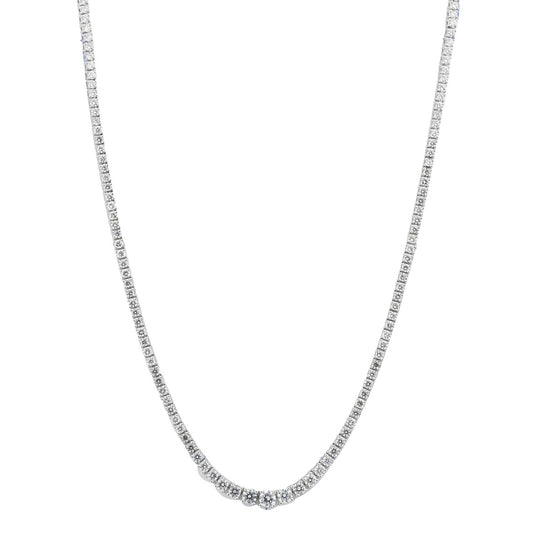 4.20ct Lab Grown Diamond Tennis Necklace in 18K White Gold