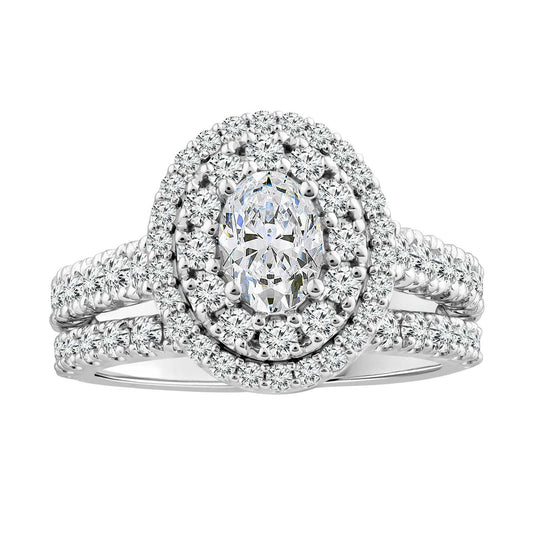 2.45ct Lab Grown Diamond Ring in 18K White Gold