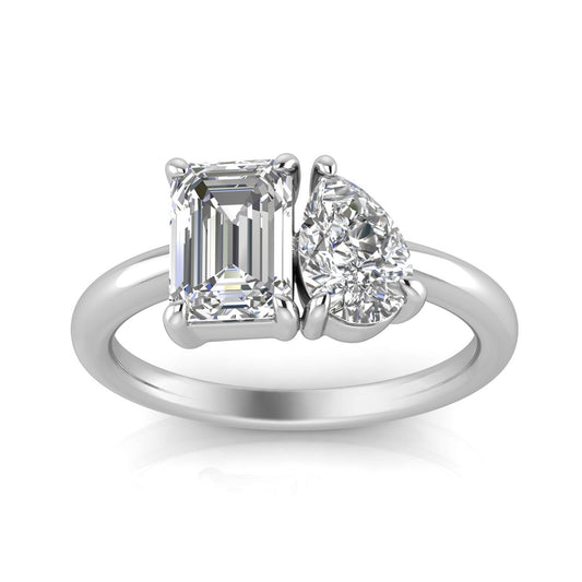 2.20ct Lab Grown Diamond Ring in 18K White Gold