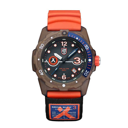 Luminox Bear Grylls X #TIDE Recycled Ocean Material Rule of 3 Men's Watch