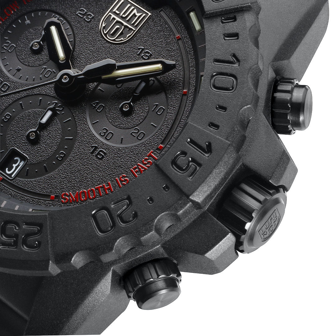 Luminox Navy SEAL Chronograph "Slow is Smooth, Smooth is Fast" 45mm Military Watch - 3581.SIS