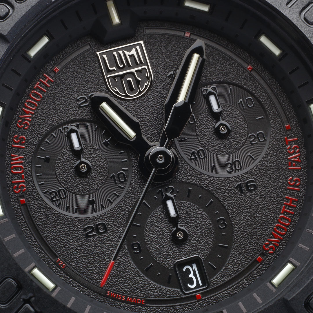 Luminox Navy SEAL Chronograph "Slow is Smooth, Smooth is Fast" 45mm Military Watch - 3581.SIS